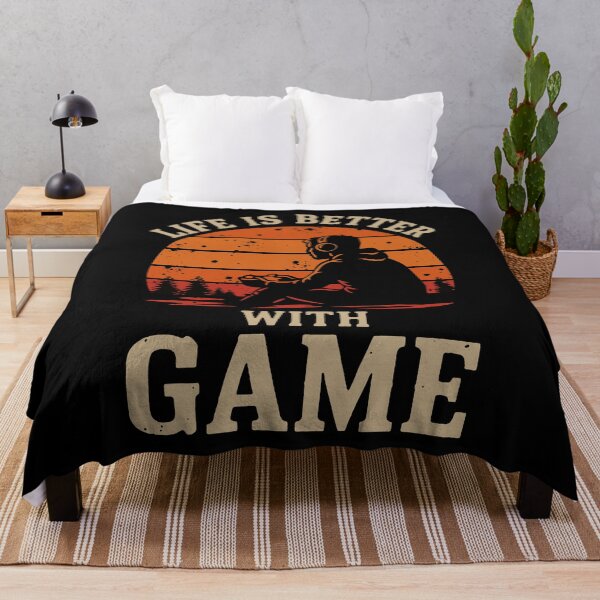 Item preview, Life Is Better With Game Vintage Gamer Sunset T-Shirt designed and sold by phsycartwork.