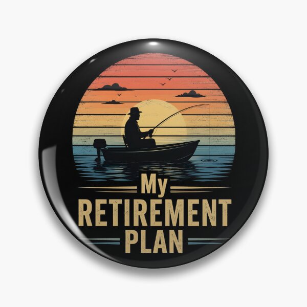 Item preview, Retro Fishing Boat Sunset My Retirement Plan designed and sold by OlakunleOloroz.