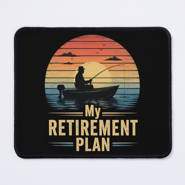 Item preview, Retro Fishing Boat Sunset My Retirement Plan designed and sold by OlakunleOloroz.