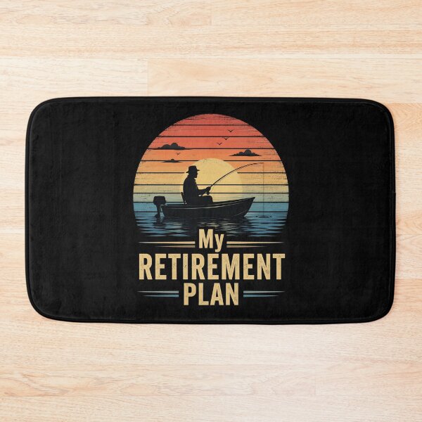 Item preview, Retro Fishing Boat Sunset My Retirement Plan designed and sold by OlakunleOloroz.