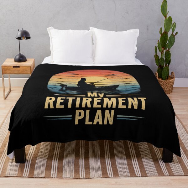 Item preview, Retro Fishing Boat Sunset My Retirement Plan designed and sold by OlakunleOloroz.