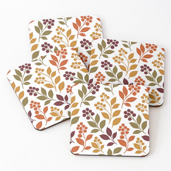 Item preview, Cozy Autumn Berry and Leaves Seamless Pattern Background designed and sold by DiNata.