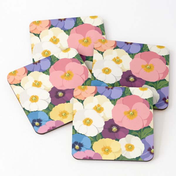 Item preview, Colorful Pansy Flower Pattern designed and sold by minbadesign.