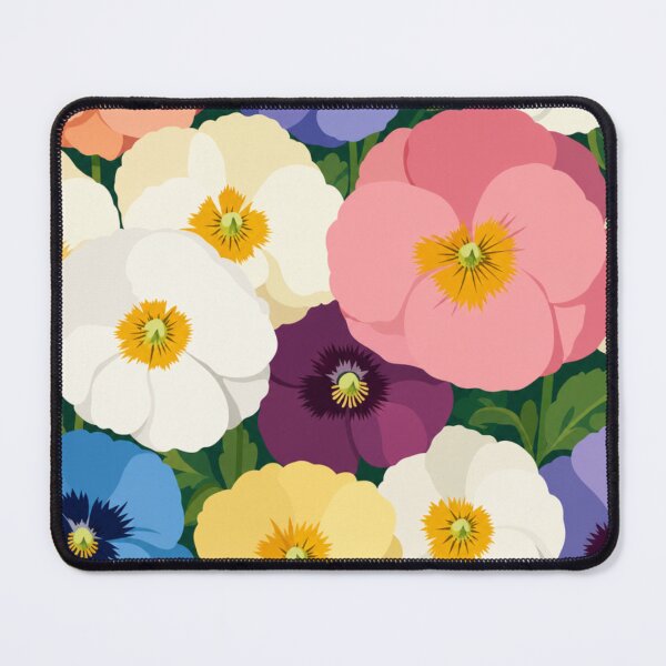 Artikelvorschau, Colorful Pansy Flower Pattern entworfen und verkauft von minbadesign.