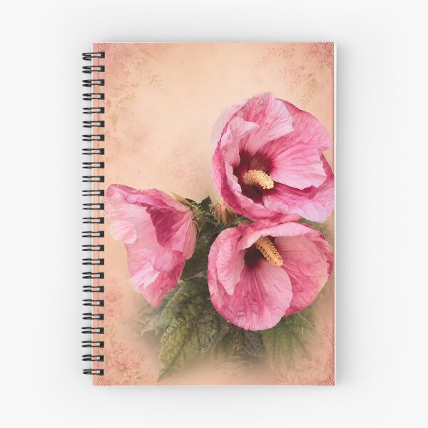 Item preview, Pink Blossom Botanical Wall Art | Vintage Pink Hibiscus Floral Print | Cottagecore Nature Decor designed and sold by Violafleurviolett.