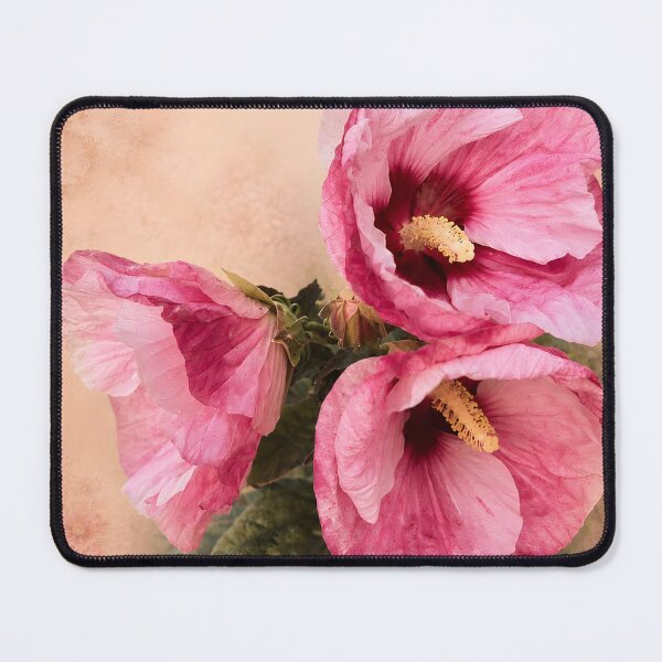 Item preview, Pink Blossom Botanical Wall Art | Vintage Pink Hibiscus Floral Print | Cottagecore Nature Decor designed and sold by Violafleurviolett.