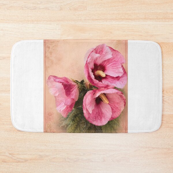 Item preview, Pink Blossom Botanical Wall Art | Vintage Pink Hibiscus Floral Print | Cottagecore Nature Decor designed and sold by Violafleurviolett.