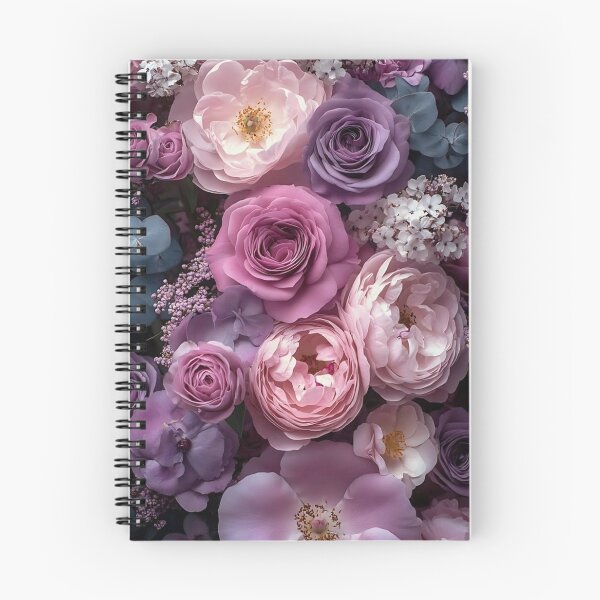 Item preview, Pastel purple and pink floral arrangements designed and sold by Arjun4282.