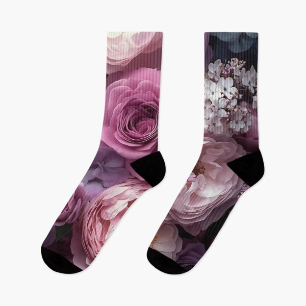 Item preview, Pastel purple and pink floral arrangements designed and sold by Arjun4282.
