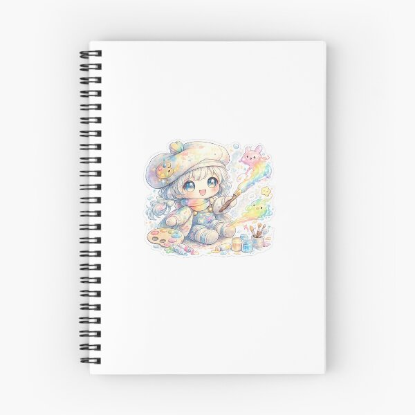 Item preview, Tiny Paint Wizard Doll – Magical Artist Kawaii Sticker designed and sold by blossomfun.