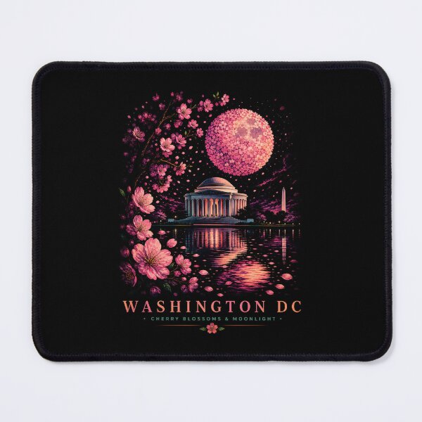 Item preview, Washington DC Cherry Moon – Jefferson Memorial Glow designed and sold by Fenay Designs.