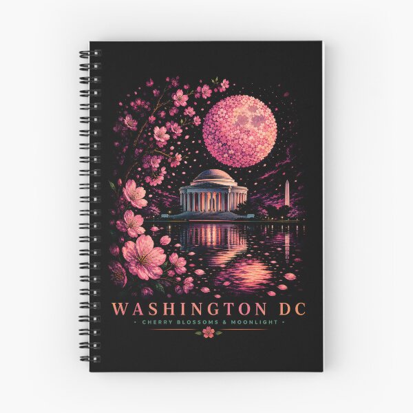 Item preview, Washington DC Cherry Moon – Jefferson Memorial Glow designed and sold by Fenay Designs.