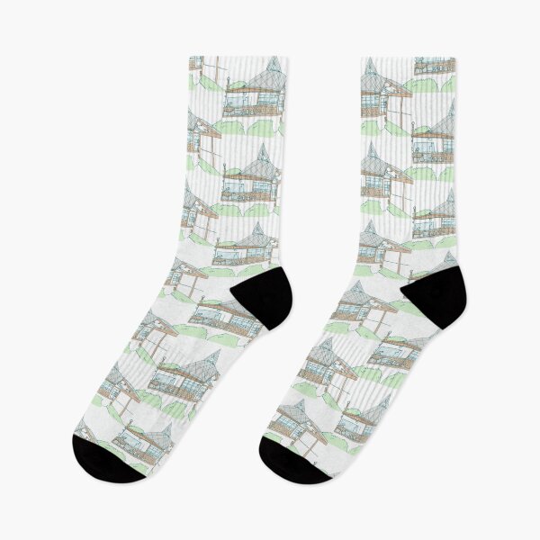 Item preview, Minimalist Cozy Cottage Line Art Sketch designed and sold by KaleChub.