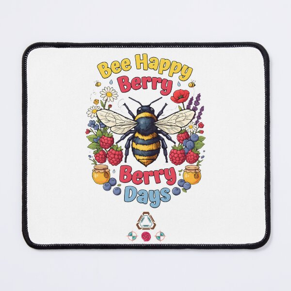 Item preview, Bee Happy Berry Berry Days designed and sold by m-yoga-store.