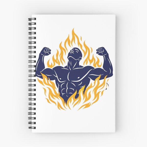 Item preview, Strong Until Hell – Fire Strength Motivational Fitness Silhouette designed and sold by CompanArts.