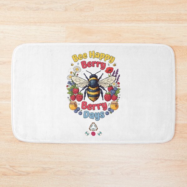 Item preview, Bee Happy Berry Berry Days designed and sold by m-yoga-store.