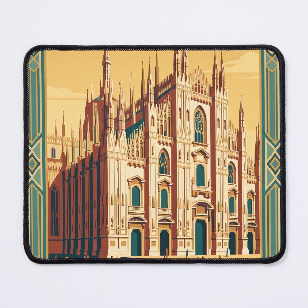 Item preview, Milan Italy Vintage Travel Poster designed and sold by Bomax121.