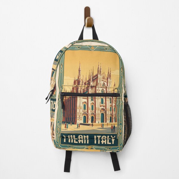 Item preview, Milan Italy Vintage Travel Poster designed and sold by Bomax121.