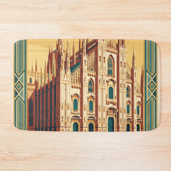 Item preview, Milan Italy Vintage Travel Poster designed and sold by Bomax121.