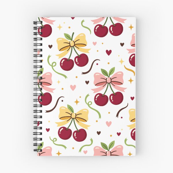 Item preview, Cute Retro Cherries with Bows Seamless Pattern Background designed and sold by DiNata.