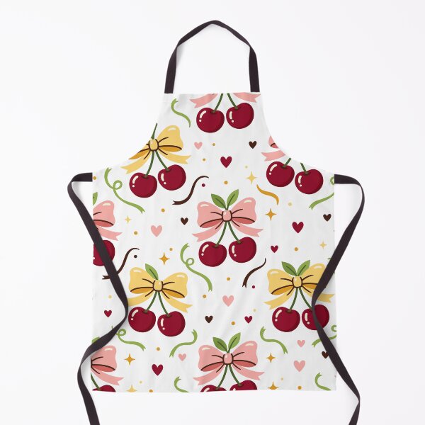 Item preview, Cute Retro Cherries with Bows Seamless Pattern Background designed and sold by DiNata.