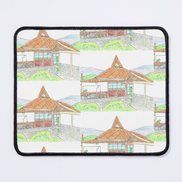 Item preview, Rustic Cottage Colored Pencil Hand Sketch designed and sold by KaleChub.