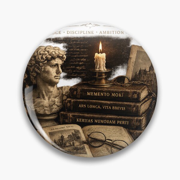 Item preview, Dark Academia Vintage Library | Antique Books, Candle & Classical Busts designed and sold by Créat 213.