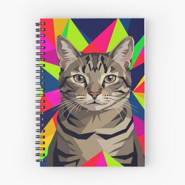Item preview,  Vibrant Colorful Cat Portrait - Retro Pop Art Kitten Graphic designed and sold by A-M-G-Shop.