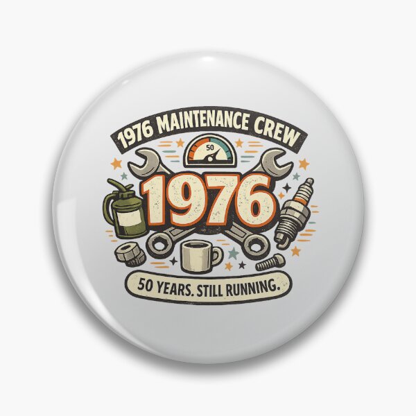 Item preview, 1976 Maintenance Crew - 50th Birthday Vintage Mechanic designed and sold by Concrete Coffee Studio.