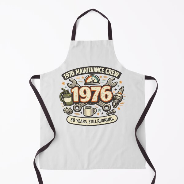 Item preview, 1976 Maintenance Crew - 50th Birthday Vintage Mechanic designed and sold by Concrete Coffee Studio.