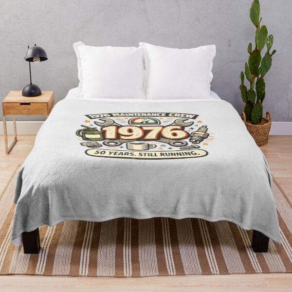 Item preview, 1976 Maintenance Crew - 50th Birthday Vintage Mechanic designed and sold by Concrete Coffee Studio.