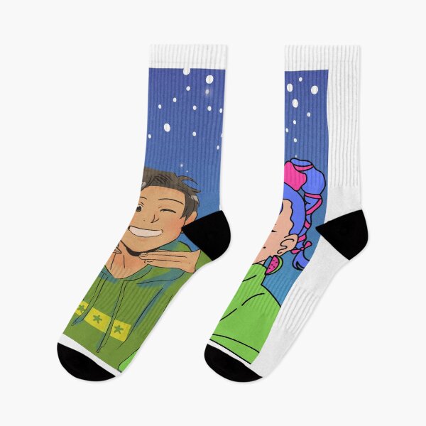 Item preview, Manga Couple – Stars Sky Boy & Girl Colorful Art designed and sold by Aliss20.