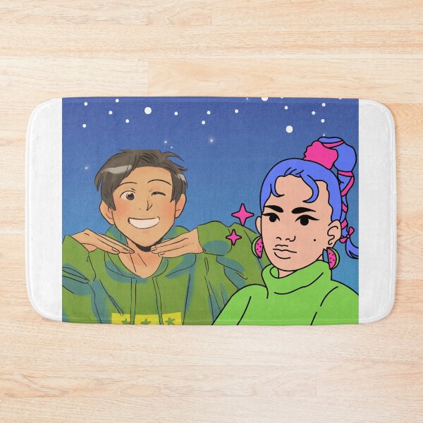 Item preview, Manga Couple – Stars Sky Boy & Girl Colorful Art designed and sold by Aliss20.