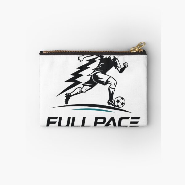 Item preview, Dynamic athlete sprinting with soccer ball. Powerful black and white sports action clip art. designed and sold by Creative88Art.