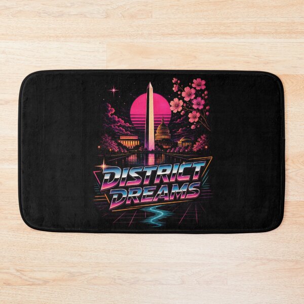 Item preview, Washington DC District Dreams – Neon Monument Skyline designed and sold by Fenay Designs.