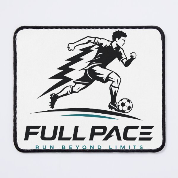 Item preview, Dynamic athlete sprinting with soccer ball. Powerful black and white sports action clip art. designed and sold by Creative88Art.