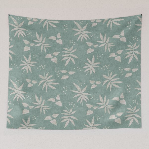 Item preview, Textured Botanical Scatter - 819b92 designed and sold by knitetgantt.