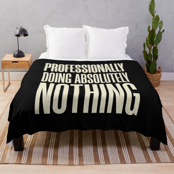 Item preview, Professionally Doing Absolutely Nothing Lifestyle T-Shirt | Funny Lazy Humor Graphic Gift designed and sold by Trendably.