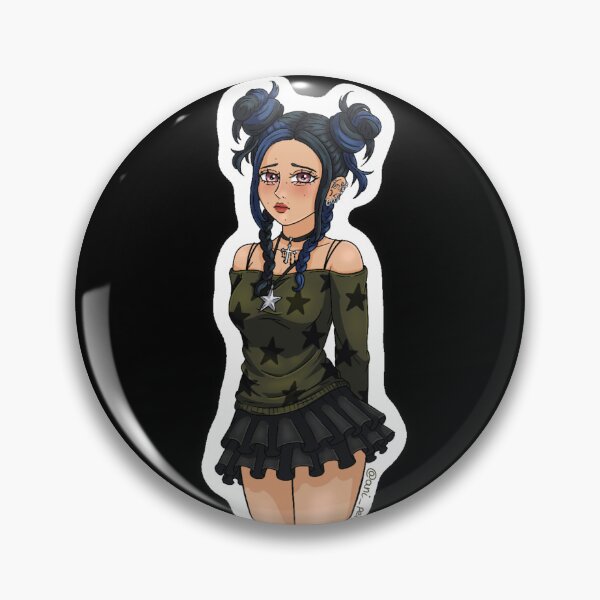 Item preview, Pinterest girl designed and sold by ani_peliazull_art.