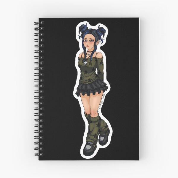 Item preview, Pinterest girl designed and sold by ani_peliazull_art.