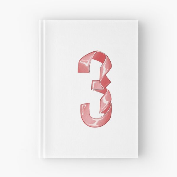 Item preview, Copy of Pattern Pink Ribbon Lettering, Number 3, alphabet typography designed and sold by 1centimetersqd.