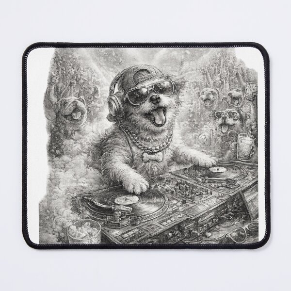 Item preview, DJ Dog Rocking the Party designed and sold by CMA Design Studio.