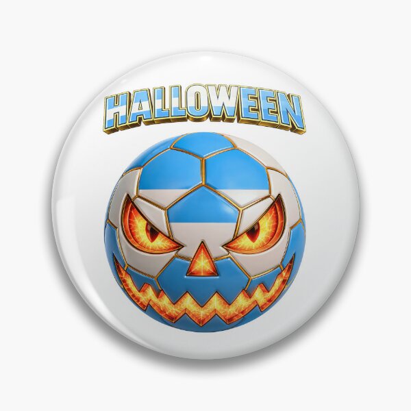 Item preview, Argentina Halloween Soccer Ball | Spooky Jack O' Lantern Football designed and sold by ArtSpark Studio.