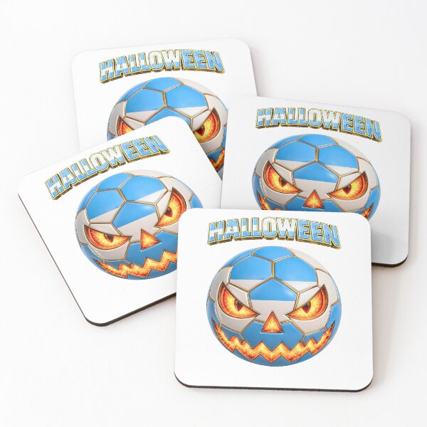 Item preview, Argentina Halloween Soccer Ball | Spooky Jack O' Lantern Football designed and sold by ArtSpark Studio.