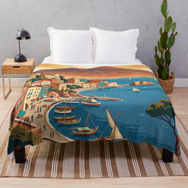 Item preview, Naples Italy Vintage Travel Poster designed and sold by Bomax121.