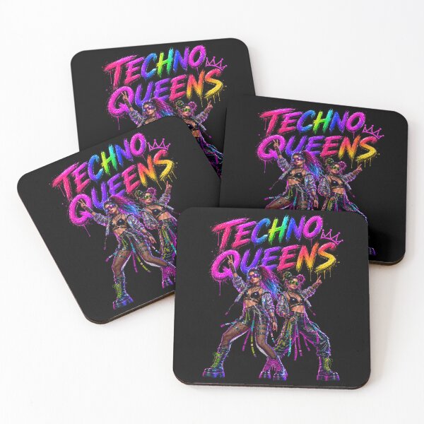 Item preview, techno queens rave girls designed and sold by DAX4ART.