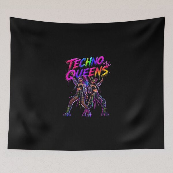 Item preview, techno queens rave girls designed and sold by DAX4ART.