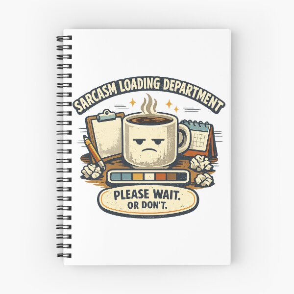 Item preview, Sarcasm Loading Department – Funny Retro Office Coffee Design designed and sold by Concrete Coffee Studio.