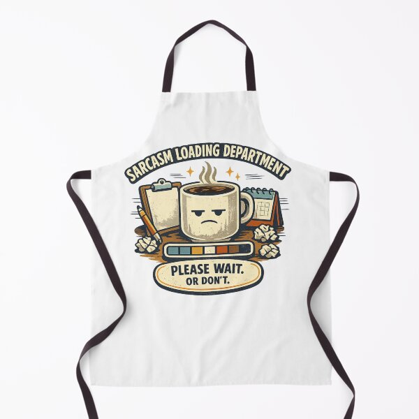 Item preview, Sarcasm Loading Department – Funny Retro Office Coffee Design designed and sold by Concrete Coffee Studio.