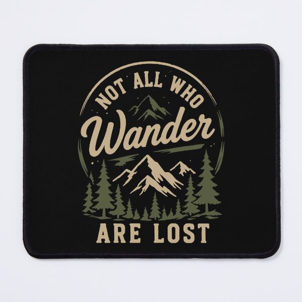 Item preview, Not All Who Wander Are Lost Vintage Hiking Adventure T-Shirt designed and sold by phsycartwork.